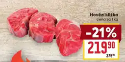 Billa Hovězí kližka nabídka