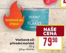 Billa Vločková sůl přírodní mořská nabídka