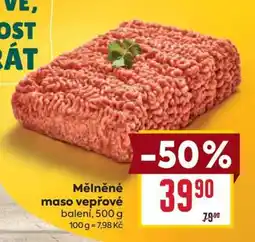 Billa Mělněné maso vepřové nabídka
