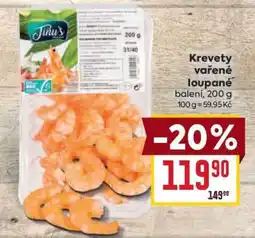 Billa Krevety vařené loupané nabídka