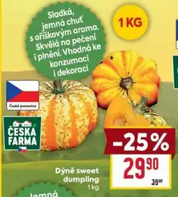 Billa Dýně sweet dumpling nabídka