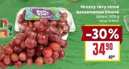 Billa Hrozny révy vinné bezsemenné tmavé nabídka