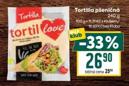 Billa Tortilla pšeničná nabídka