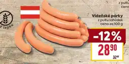 Billa Vídeňské párky* • nabídka