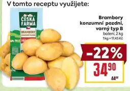 Billa Brambory konzumní pozdní varný typ B nabídka