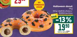 Billa Halloween donut nabídka