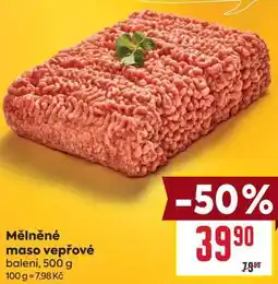 Billa Mělněné maso vepřové nabídka