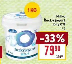 Billa Milko Řecký jogurt bílý 0% nabídka