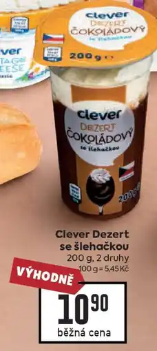Billa Clever Dezert se šlehačkou nabídka