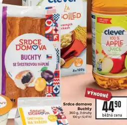 Billa Srdce domova Buchty nabídka