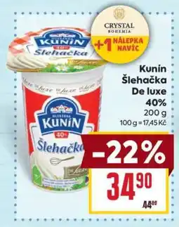 Billa Kunín šlehačka de luxe 40% nabídka