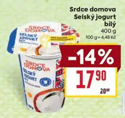 Billa Srdce domova Selský jogurt bílý nabídka