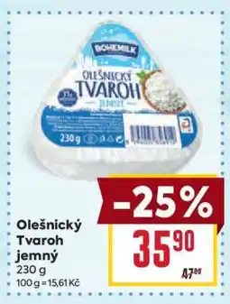 Billa Olešnický tvaroh jemný nabídka