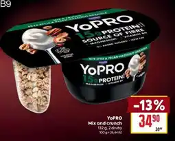 Billa YoPRO Mix and crunch nabídka