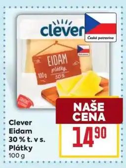 Billa Clever Eidam 30 % t. v s. Plátky nabídka
