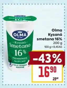 Billa Olma Kysaná smetana 16% nabídka