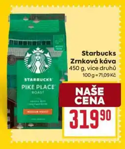 Billa Starbucks Zrnková káva nabídka