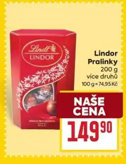 Billa Lindor pralinky nabídka