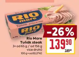 Billa Rio Mare Tuňák steak nabídka