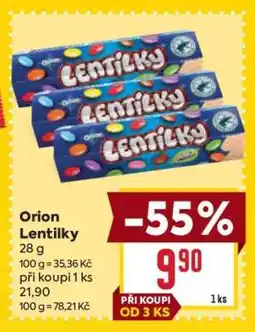 Billa Orion Lentilky nabídka