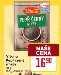 Billa Vitana Pepř černý mletý nabídka