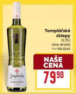 Billa Templářské sklepy nabídka