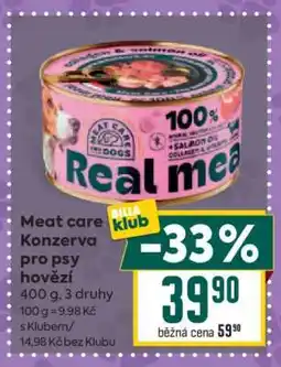 Billa Meat care Konzerva pro psy hovězí nabídka