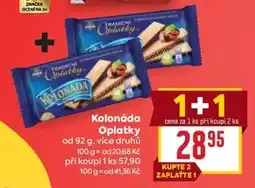 Billa Kolonáda oplatky nabídka
