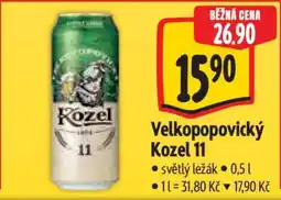Albert Velkopopovický Kozel 11 nabídka