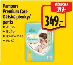 Albert Pampers Premium Care Dětské plenky/pants nabídka