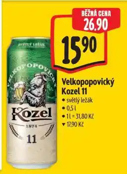 Albert Velkopopovický Kozel 11 nabídka