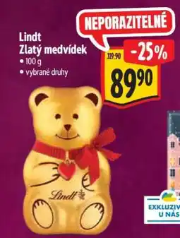 Albert Lindt Zlatý medvídek nabídka