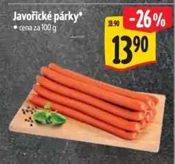 Albert Javořické párky nabídka
