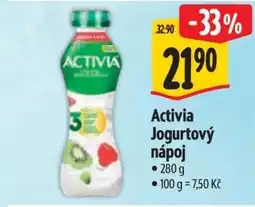 Albert Activia jogurtový nápoj nabídka