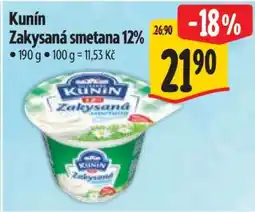 Albert Kunín Zakysaná smetana 12 nabídka