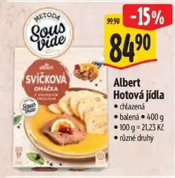 Albert Albert Hotová jídla nabídka