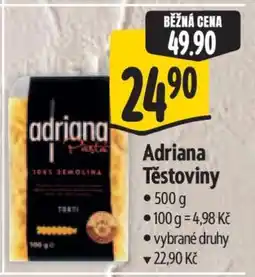 Albert Adriana těstoviny nabídka