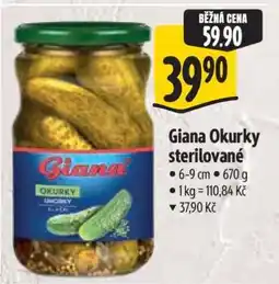 Albert Giana Okurky sterilované nabídka