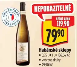 Albert Habánské sklepy nabídka