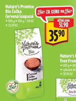 Albert Nature's Promise Bio Čočka červená loupaná nabídka