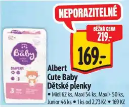 Albert Albert Cute Baby Dětské plenky nabídka