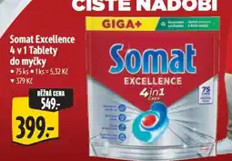 Albert Somat Excellence 4 v 1 Tablety do myčky nabídka