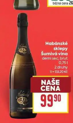 Billa Habánské sklepy Šumivá vína demi sec, brut nabídka