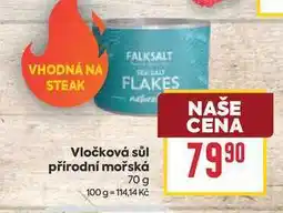 Billa Vločková sůl přírodní mořská nabídka