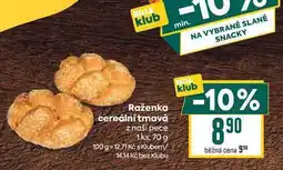 Billa Raženka cereální tmavá z naší pece 1ks nabídka