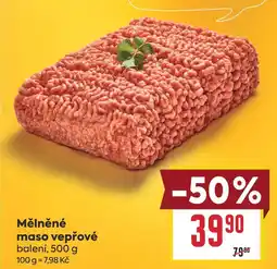 Billa Mělněné maso vepřové balení nabídka