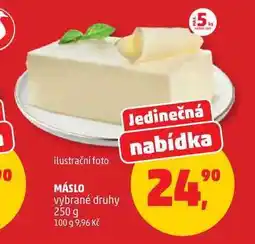 Penny Market MÁSLO vybrané druhy nabídka