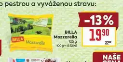 Billa BILLA Mozzarella nabídka