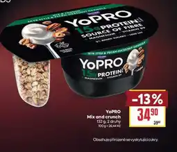Billa YoPRO Mix and crunch nabídka