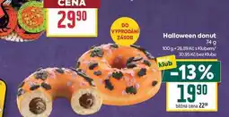 Billa Halloween donut nabídka